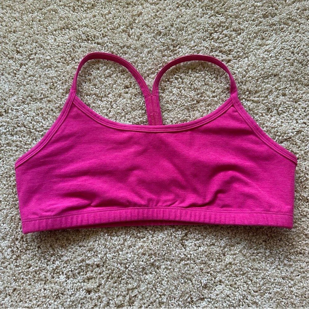 Beyond Yoga Hot Pink Racerback Sports Bra